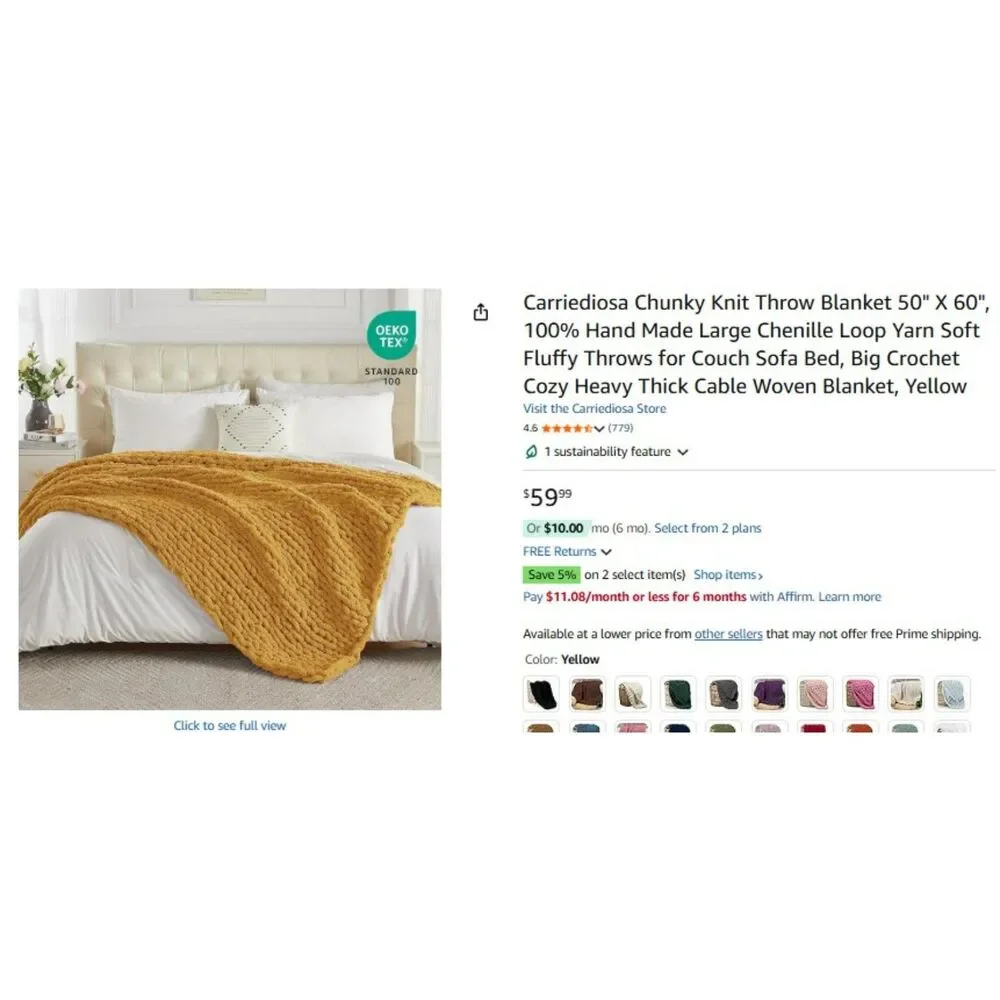 New Caramel Color blanket (handmade)